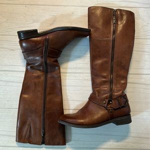 Aldo brown knee high riding boots